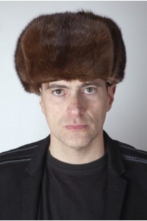 Scandinavian mink fur hat, Russian style